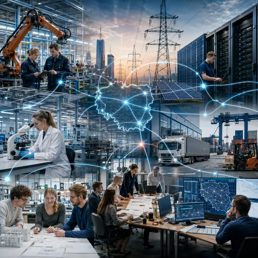Polski ekosystem biznesowy łączy przemysł, energię, dane, logistykę i zespoły w jeden system.