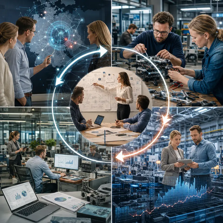 Zespół przechodzi przez Antycypację, Absorpcję, Adaptację i pomiar efektów.