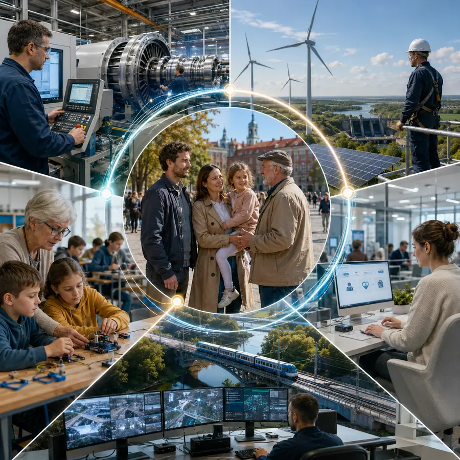 Pięć misji łączy gospodarkę, energię, kompetencje, państwo cyfrowe i odporność.
